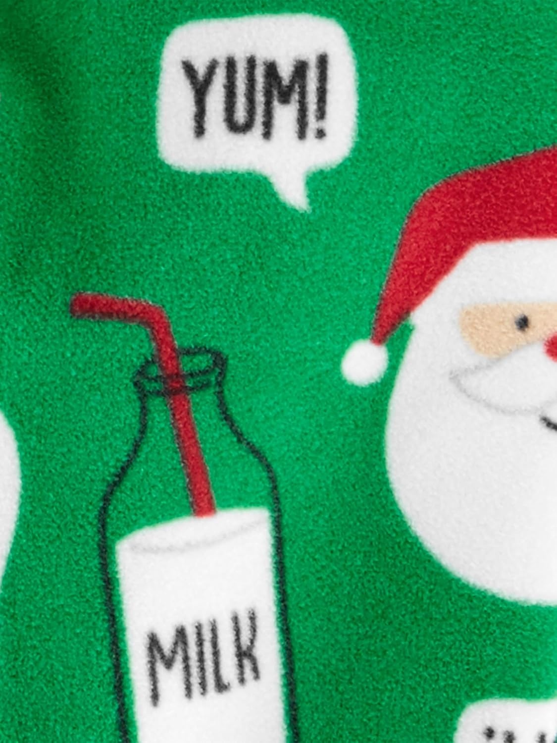 image:imageSimple Joys by Carters Baby In 2pk Fleece Snp Santa TreesGreen SantaGrey Heather Reindeer