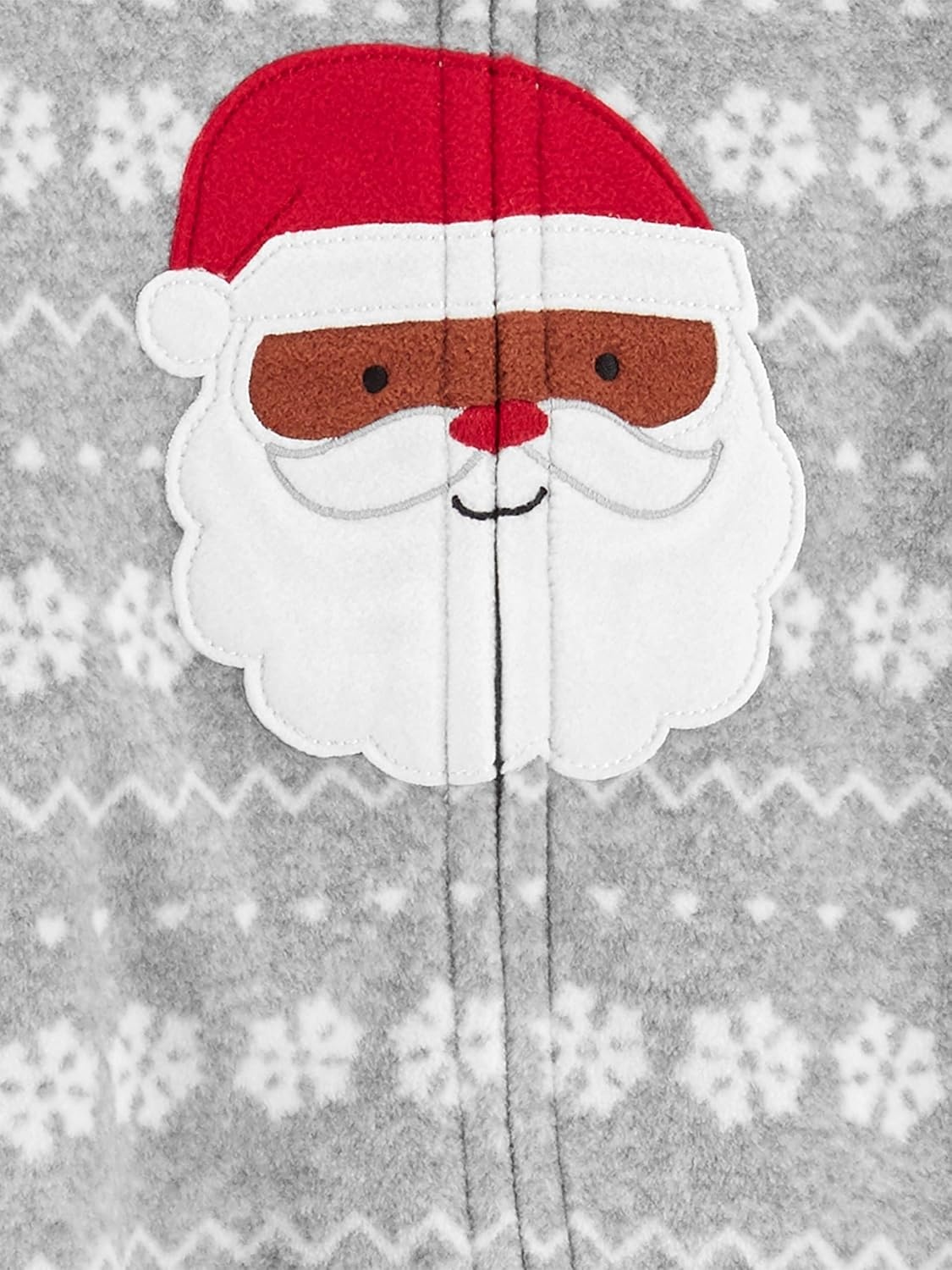 image:imageSimple Joys by Carters Baby In 2pk Fleece Snp Santa TreesGrey SantaChristmas Print