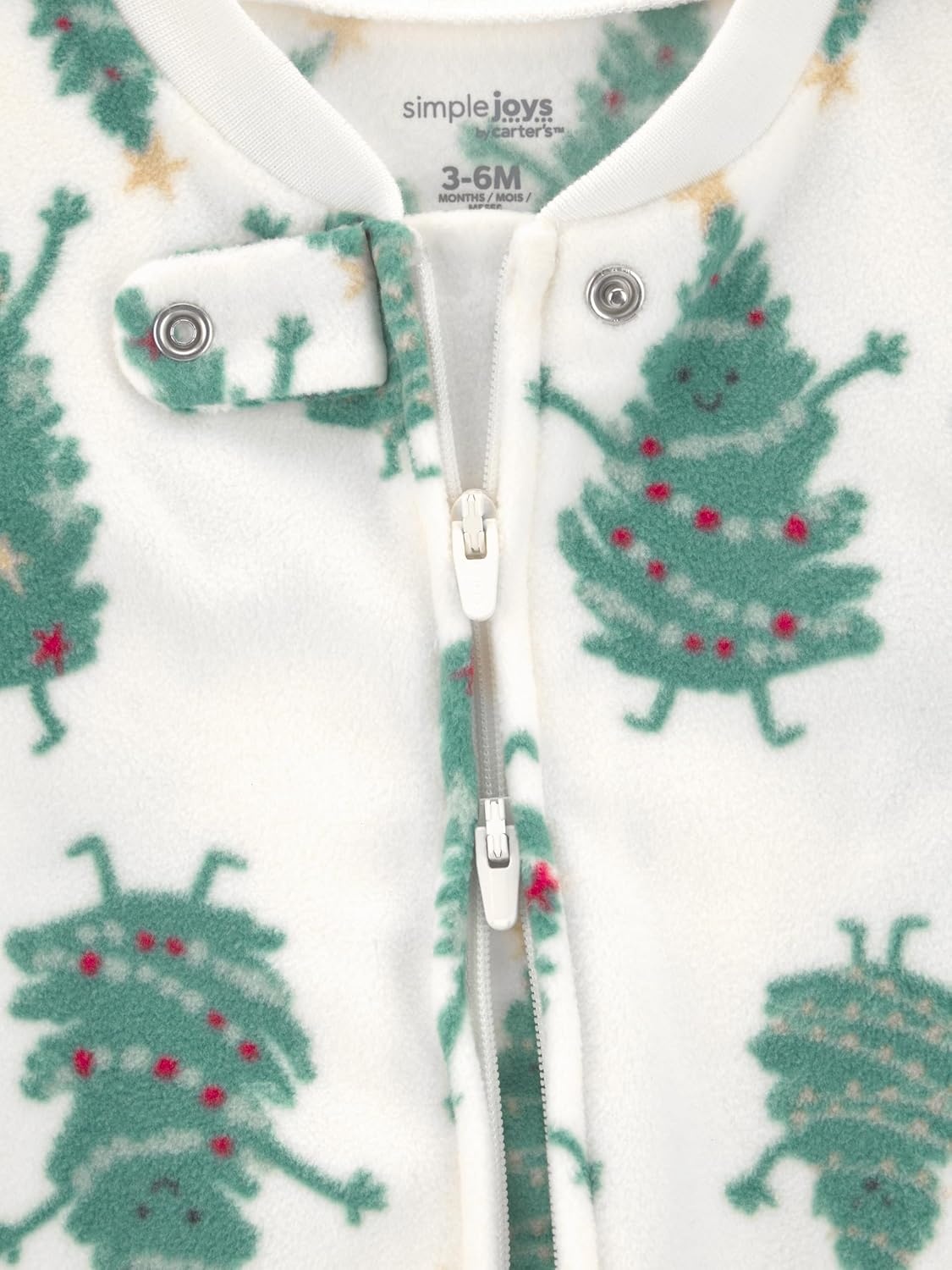 image:imageSimple Joys by Carters Baby In 2pk Fleece Snp Santa TreesSanta Trees