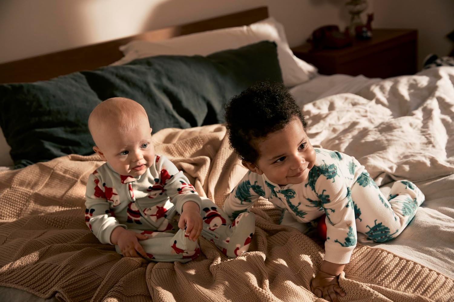 image:imageSimple Joys by Carters Baby In 2pk Fleece Snp Santa TreesSanta Trees