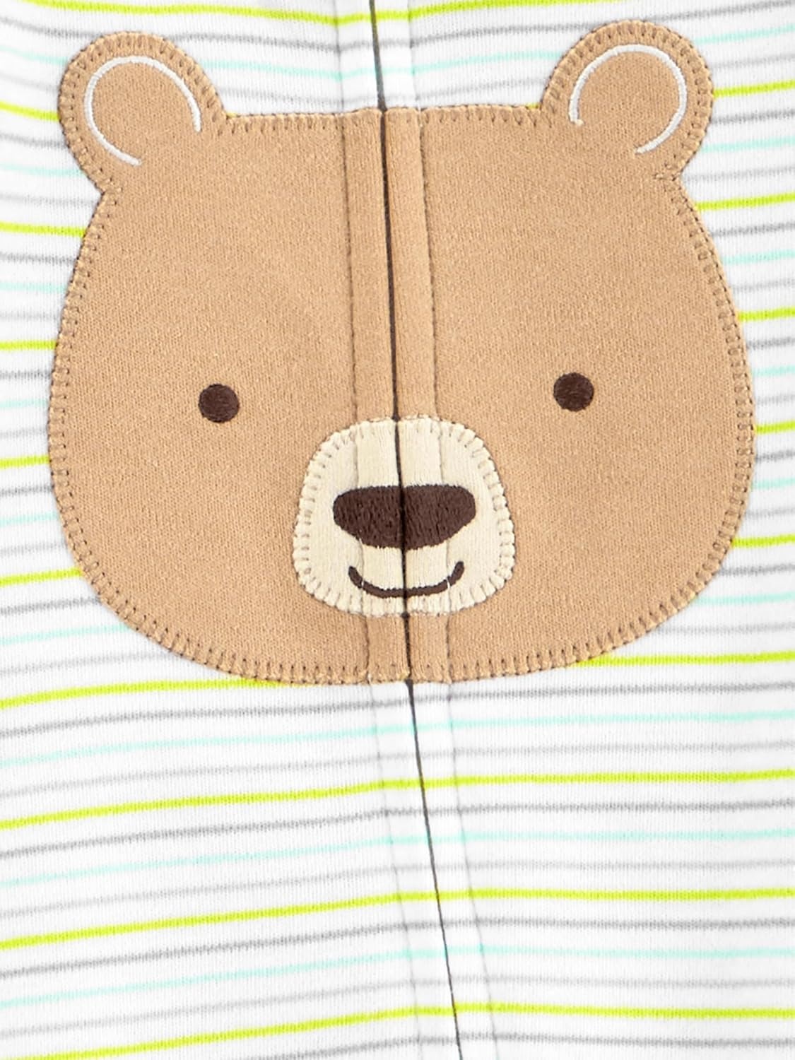 image:imageSimple Joys by Carters Baby Neutral 2pack Cotton Footed Sleep and PlayWhite BearTurtle