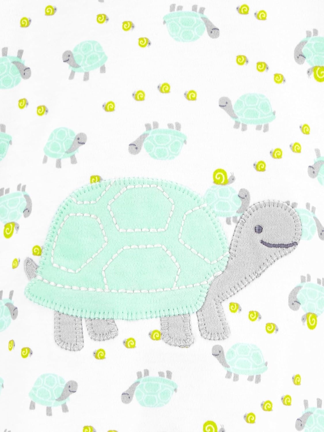image:imageSimple Joys by Carters Baby Neutral 2pack Cotton Footed Sleep and PlayWhite BearTurtle