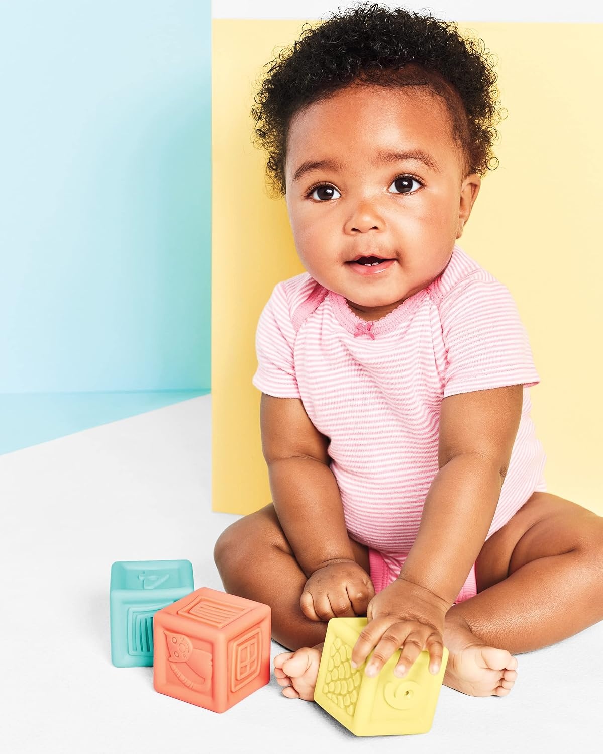 image:imageSimple Joys by Carters Baby Squeeze Blocks Multicolor 9 Pieces Age 6m to 3 YearsMulticolor