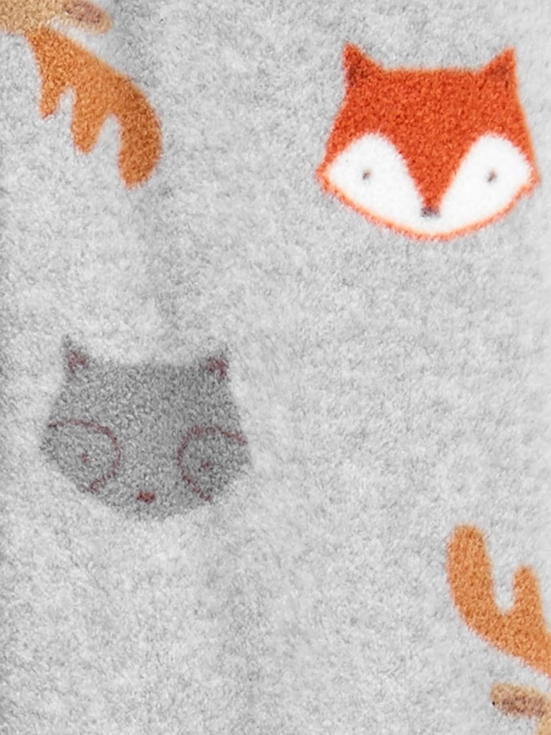 image:imageSimple Joys by Carters Unisex Baby 2pack Neutral Fleece Footed Sleep and PlayGrey Forest AnimalsOlive Tiger