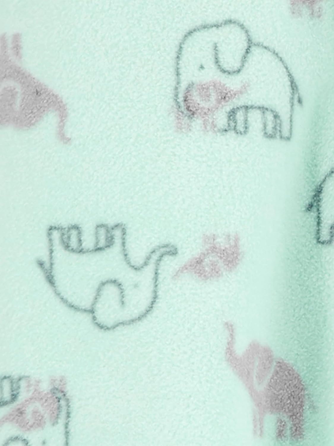 image:imageSimple Joys by Carters Unisex Baby 2pack Neutral Fleece Footed Sleep and PlayGrey StarsMint Green Elephant