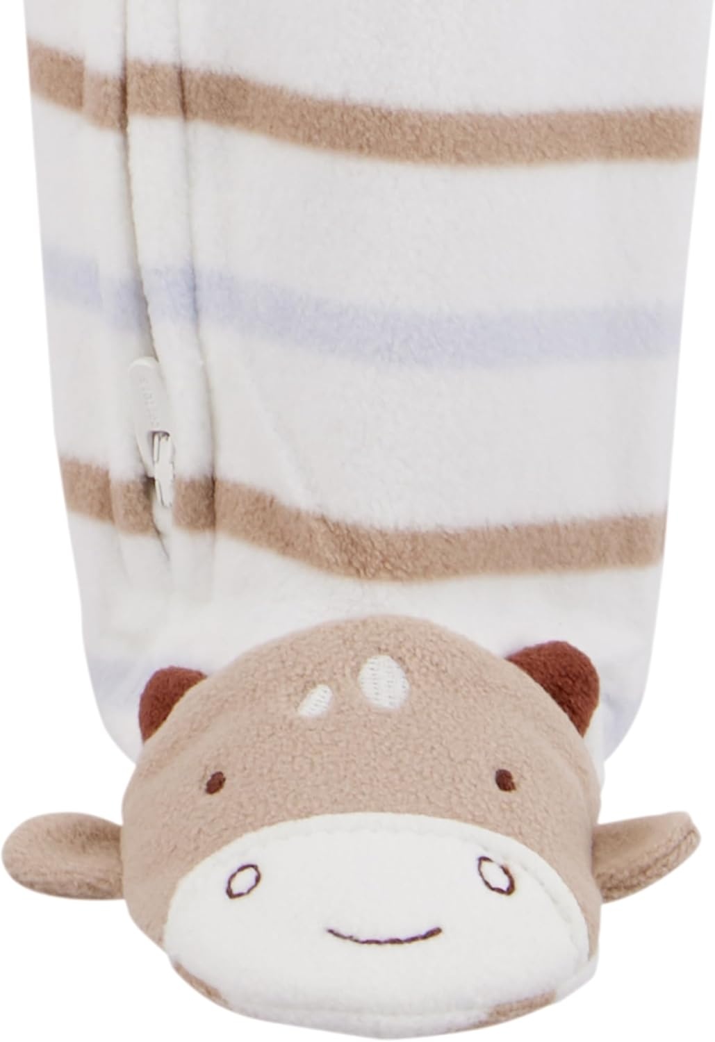 image:imageSimple Joys by Carters Unisex Baby 2pack Neutral Fleece Footed Sleep and PlayMilk and Cookies