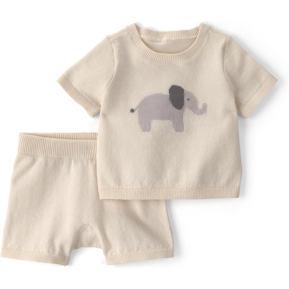 image:imageCarters Baby 2piece Sweater Knit SetCream