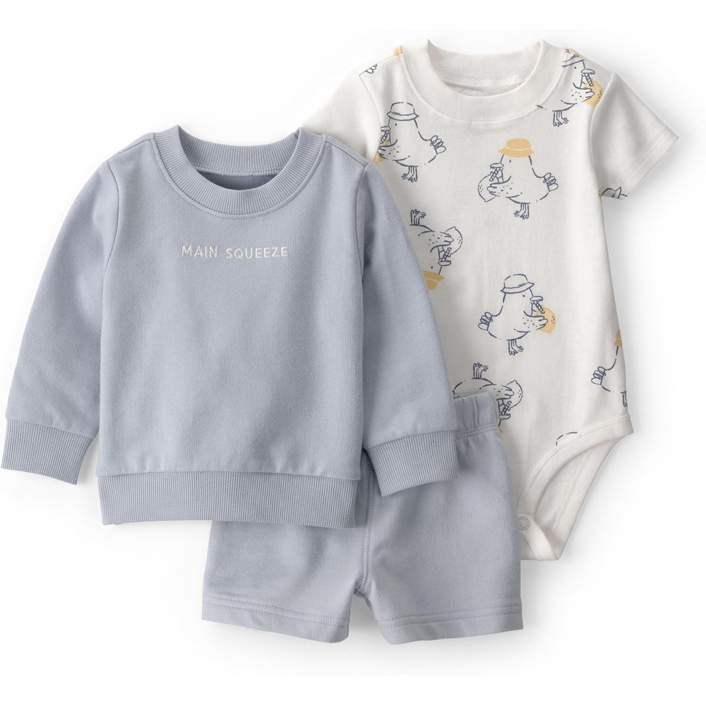 image:imageCarters Baby Boys 3piece Short SetBlue