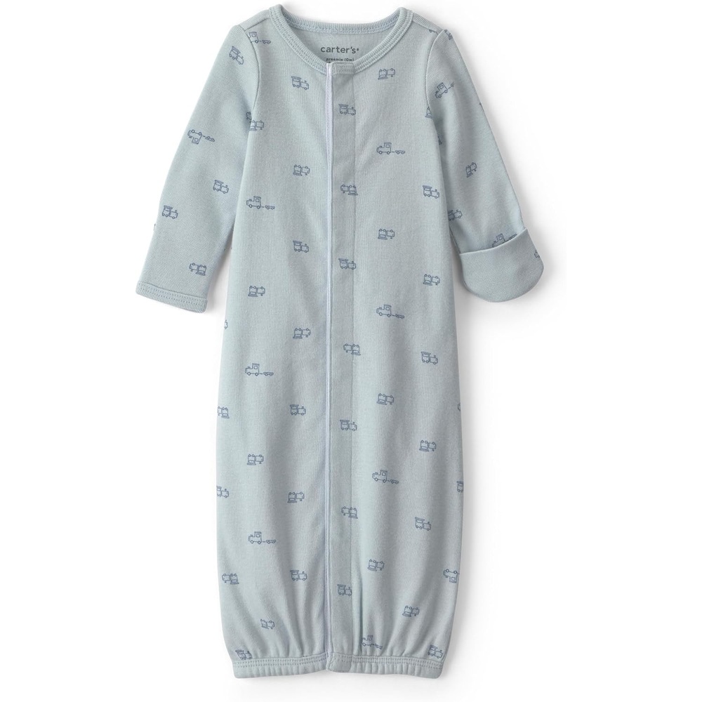 image:imageCarters Baby Boys Nicu GownsBlue Train