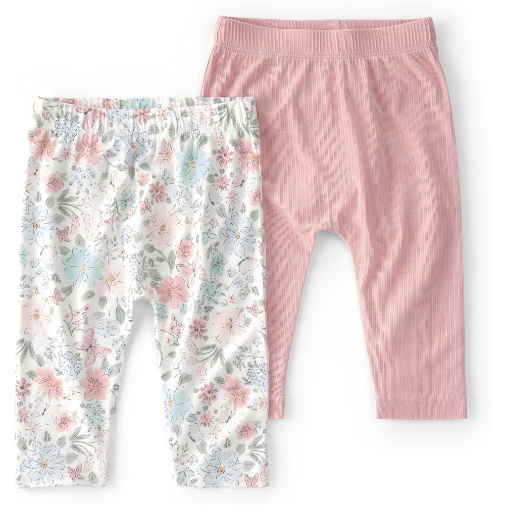 image:imageCarters Baby Boys Purelysoft 2Pack PantGarden Print