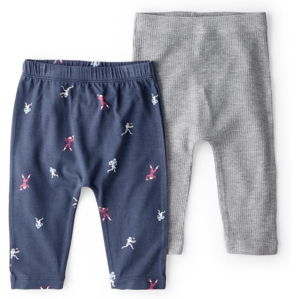 image:imageCarters Baby Boys Purelysoft 2Pack PantGray Football