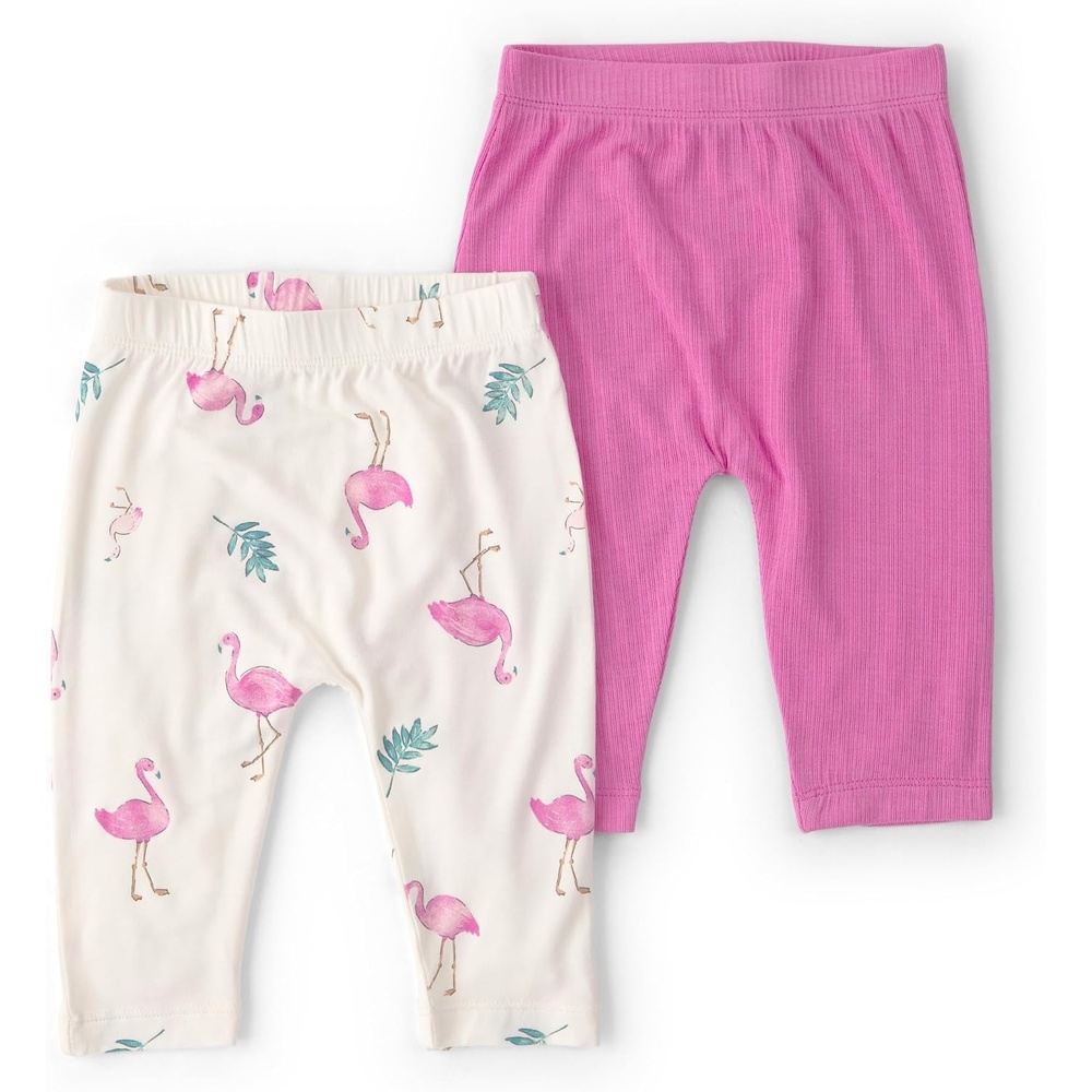 image:imageCarters Baby Boys Purelysoft 2Pack PantPinkIvory