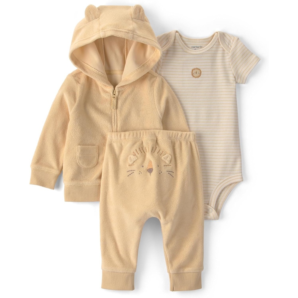 image:imageCarters Baby Girls 3piece Pant SetYellow