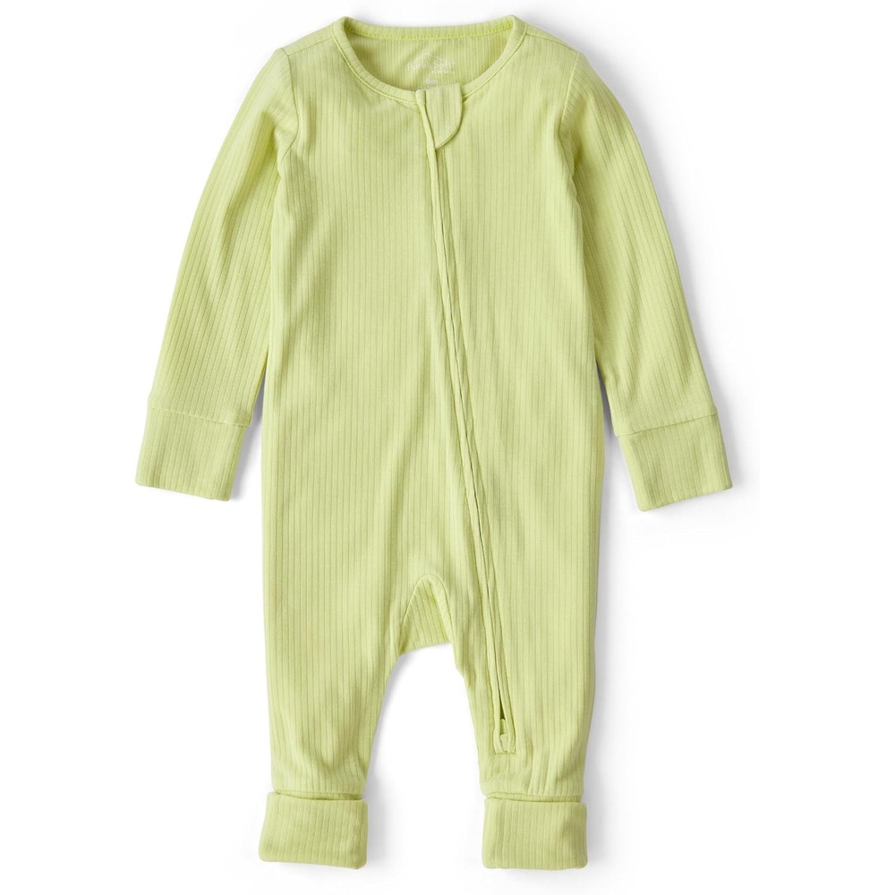 image:imageCarters Baby Purelysoft Sleep and Play PajamasGreen
