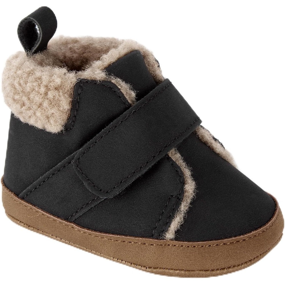 image:imageCarters Baby amp Infant Boots for BoysBlack Sherpa
