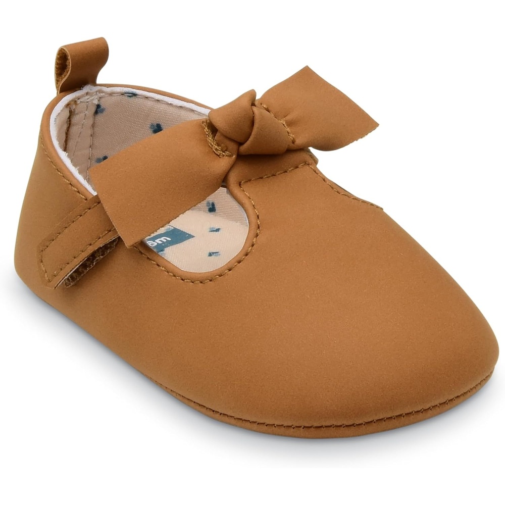 image:imageCarters Baby amp Infant Mary Jane Flats for GirlsBrown Bow