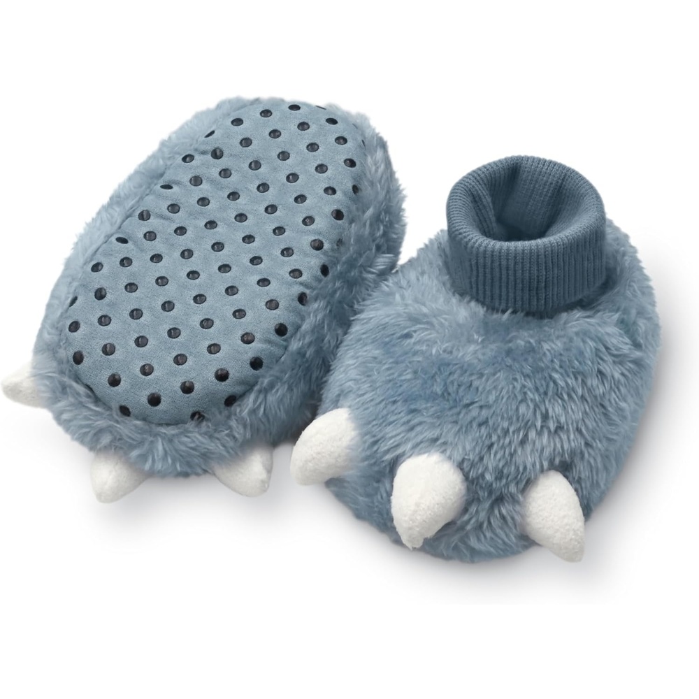 image:imageCarters Baby amp Toddler Claw Slipper Cozy AntiSlip Bootie for BabiesBlue