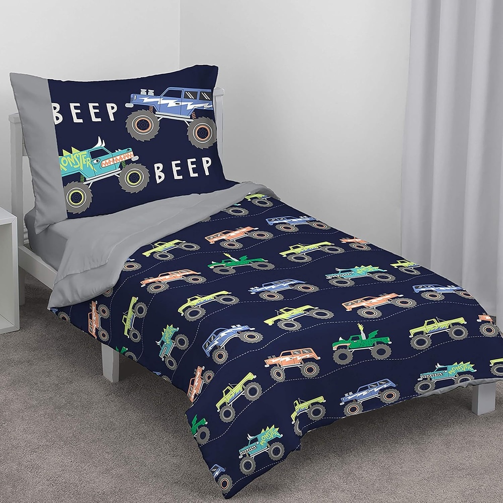 image:imageCarters Monster Truck 4 Piece Toddler Bed Set4 Piece Set