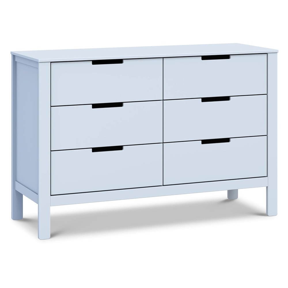 image:imageCarters by Davinci Colby 6Drawer Double Dresser in Powder Blue GREENGUARD Gold CertifiedPowder Blue