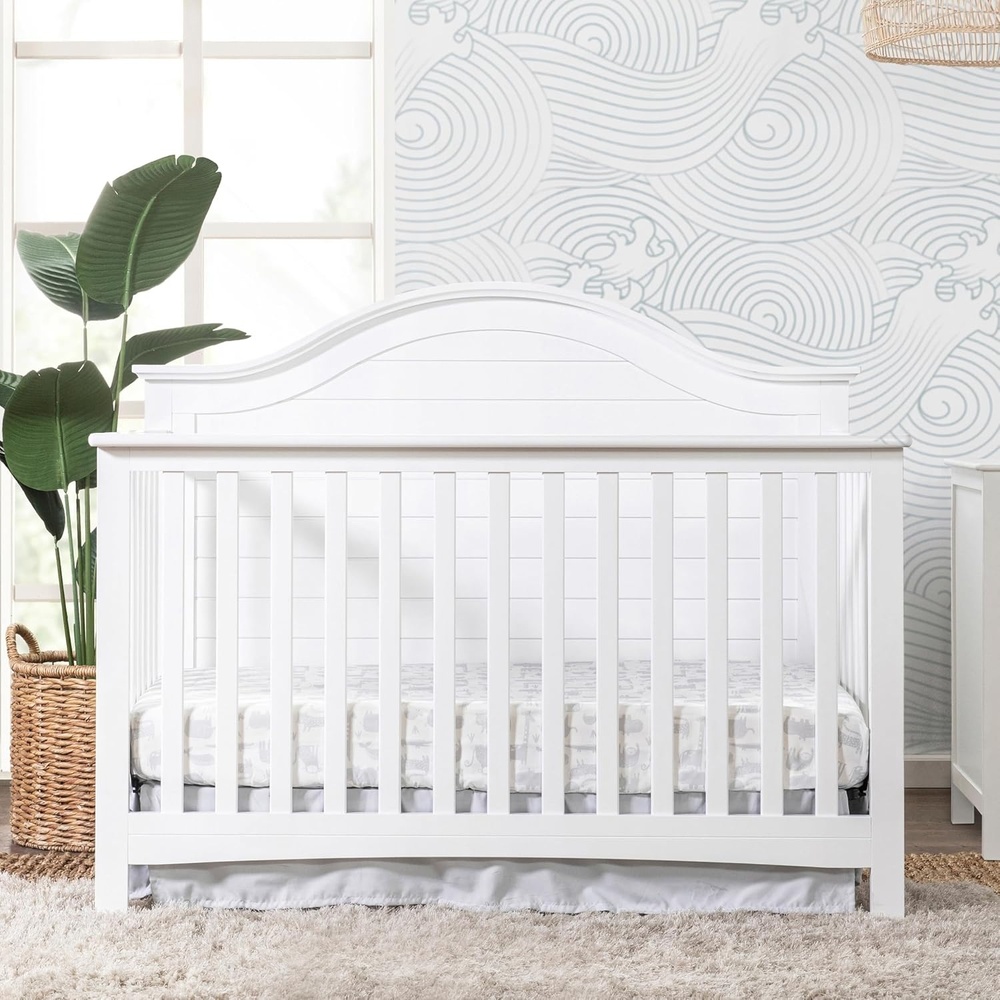 image:imageCarters by Davinci Nolan 4in1 Convertible Crib in Chestnut Greenguard Gold CertifiedWhite