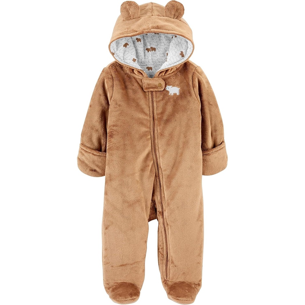 image:imageSimple Joys Kids Pram Ivory Bear OuterwearBrown Bear