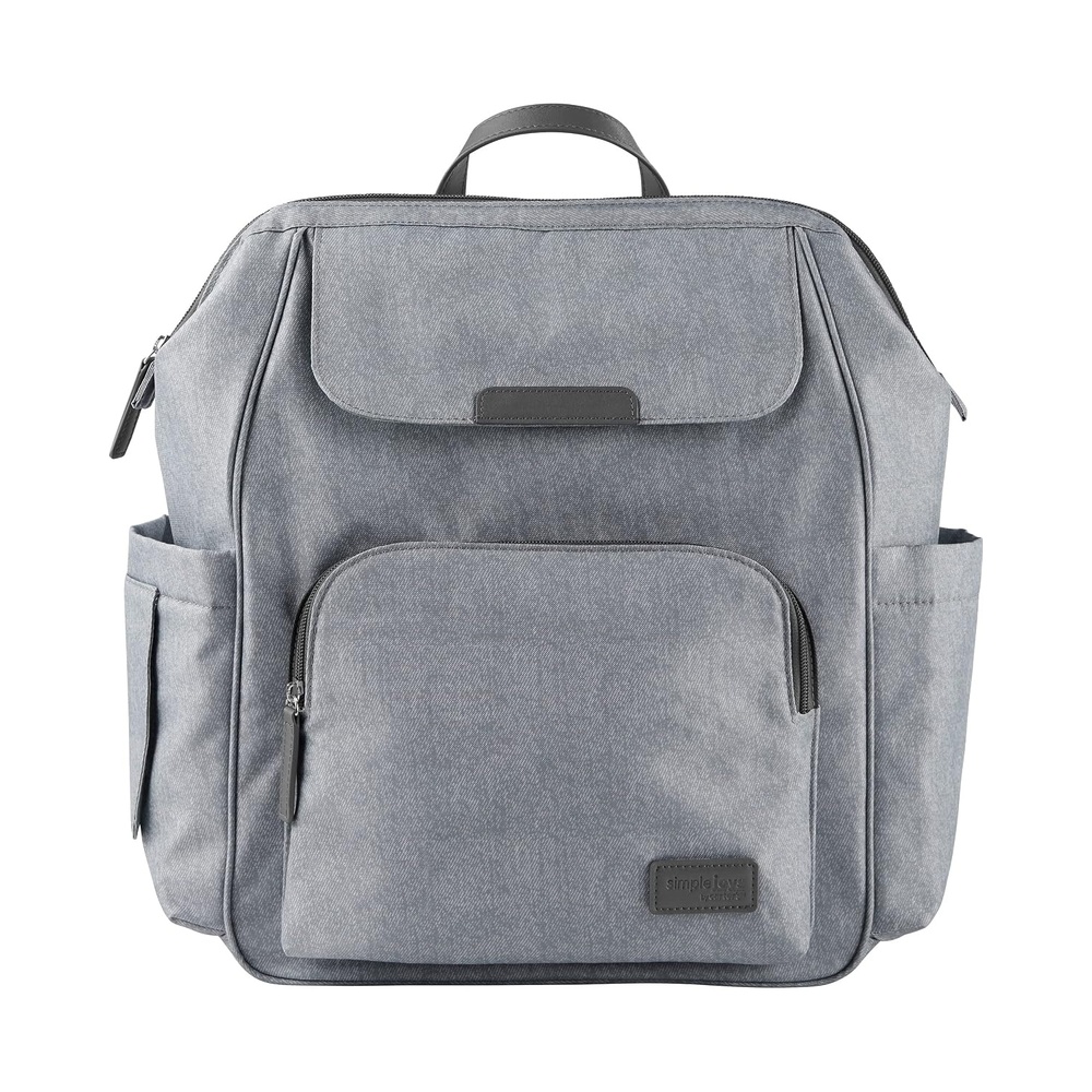 image:imageSimple Joys by Carters Spot On Polka Dot Diaper Backpack One SizeGrey