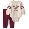 Red Cream Mommy Football Fan