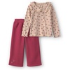 Brown Red Floral