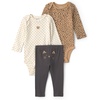 Brown Cream Black Leopard