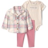Pink Cream Plaid