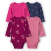 Multi Floral Stripe Raspberry