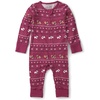Burgundy Fair Isle