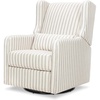 Performance Charcoal Double Stripe Linen
