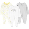 Light Grey Mini Stripe/White Elephant/Giraffe
