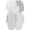 Aqua Blue Stripe/Grey Heather/White Heather/Bear/Elephants