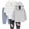 Gray Hoodie Football