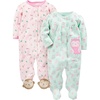 Mint Green Owls/Pink Monkey