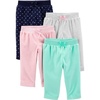 Aqua Green/Light Grey/Light Pink/Navy Dots