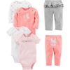 Multicolor/Bunny/Dots/Text Print