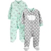 Grey Stars/Mint Green Elephant