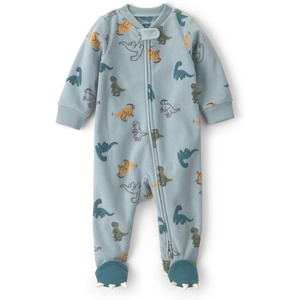 Carter’s Baby Boys’ Fleece Sleep and Play(Blue Dinosaur Print)