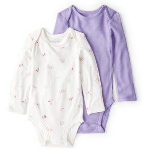 Carter’s Baby Boys’ Purelysoft 2-pack Long Sleeve Bodysuit(Art Print)