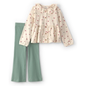 Carter’s Baby Girls’ 2-piece Pant Set(Ivory Butterfly)