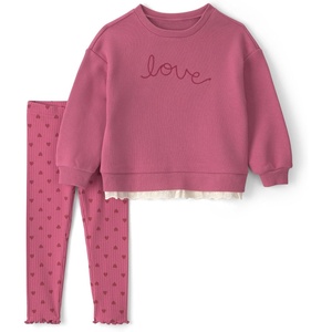 Carter’s Baby Girls’ 2-piece Pant Set(Pink Love)