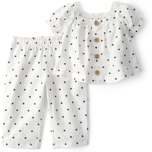 Carter’s Baby Girls’ 2-piece Pant Set(White)