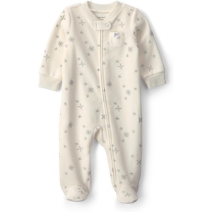 Carter’s Baby Girls’ Fleece Sleep and Play(Ivory Cream Glitter)