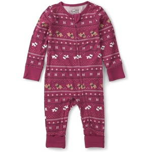 Carter’s Baby Purelysoft Sleep and Play Pajamas(Burgundy Fair Isle)