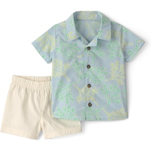Carter’s Boys’ 2-piece Short Set(Light Blue/White)