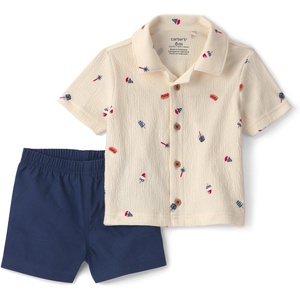 Carter’s Boys’ 2-piece Short Set(Navy/White)
