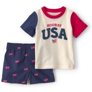 Carter’s Boys’ 2-piece Short Set(Navy/White/Red)